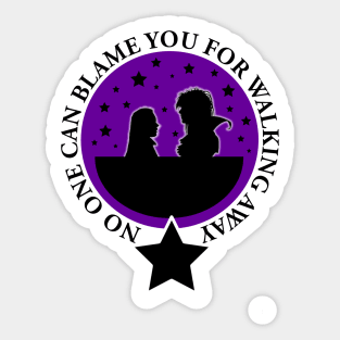 Walking Away Sticker